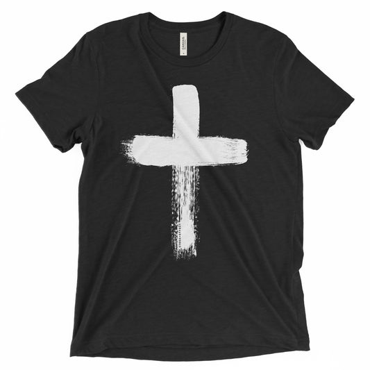 The Brushed Cross Tee (White Print)