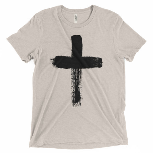 The Brushed Cross Tee (Black Print)