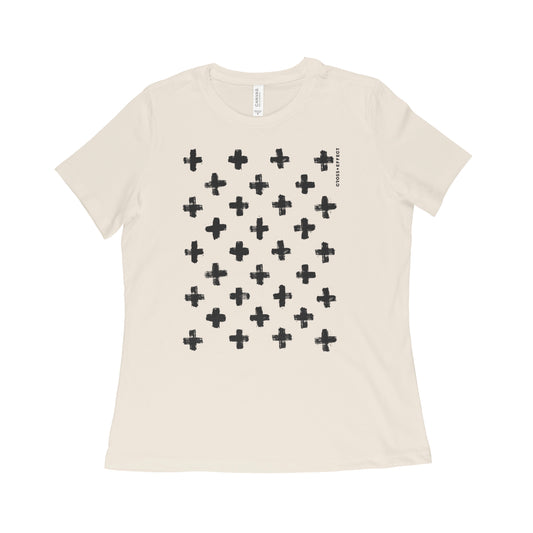 The Cross Yard Tee (Black Print Women's)