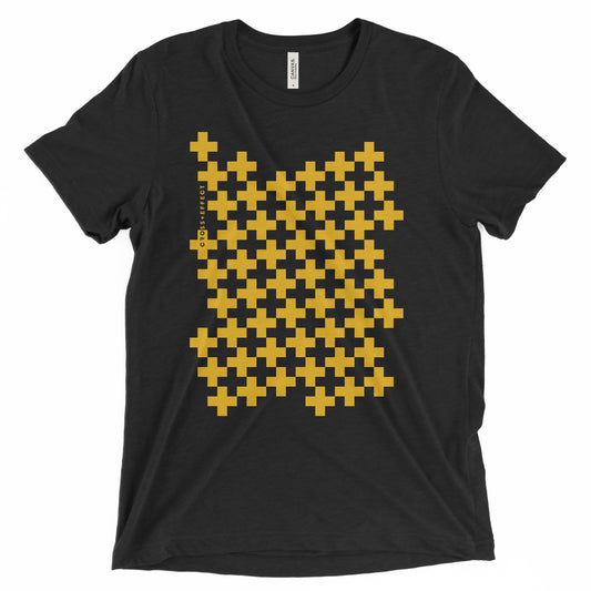 The Gamer Cross Tee (Yellow Print)